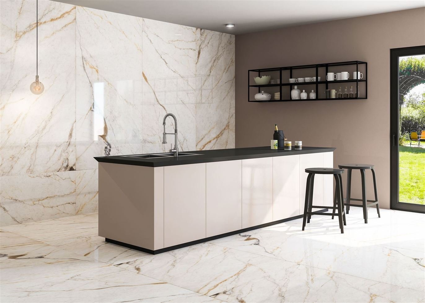 The Art of Contrast: How to Use Porcelain Countertops to Create a Statement Kitchen